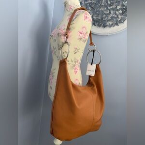 🆕 Marlon “Rosita” Leather Hobo Bag with Silver Rings